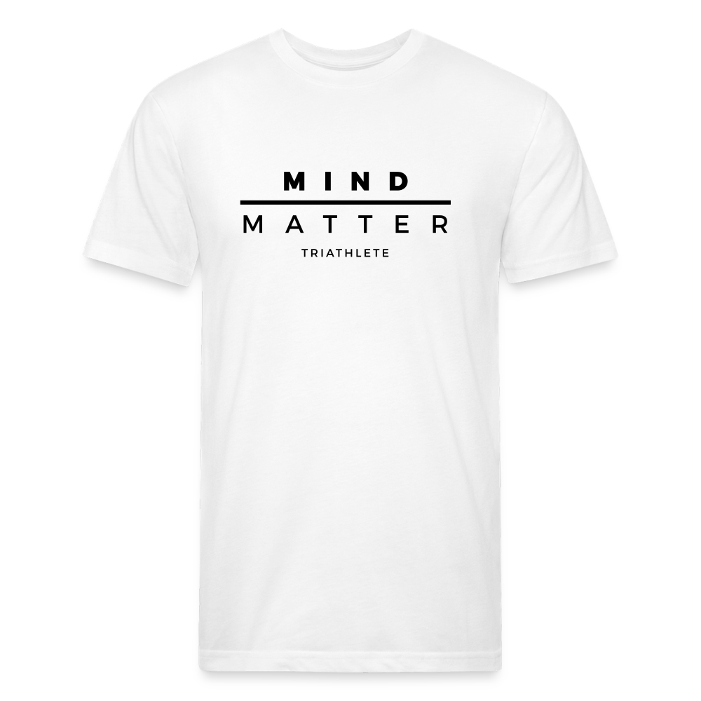 TRI B- Fitted Cotton/Poly T-Shirt by Next Level - white