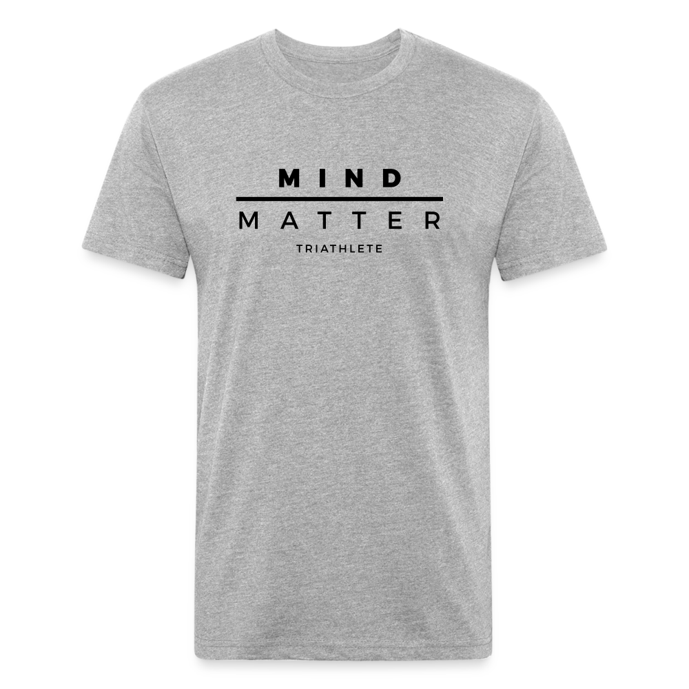 TRI B- Fitted Cotton/Poly T-Shirt by Next Level - heather gray