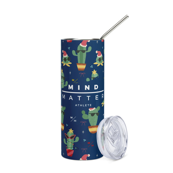 Christmas Cactus MM- Stainless steel tumbler