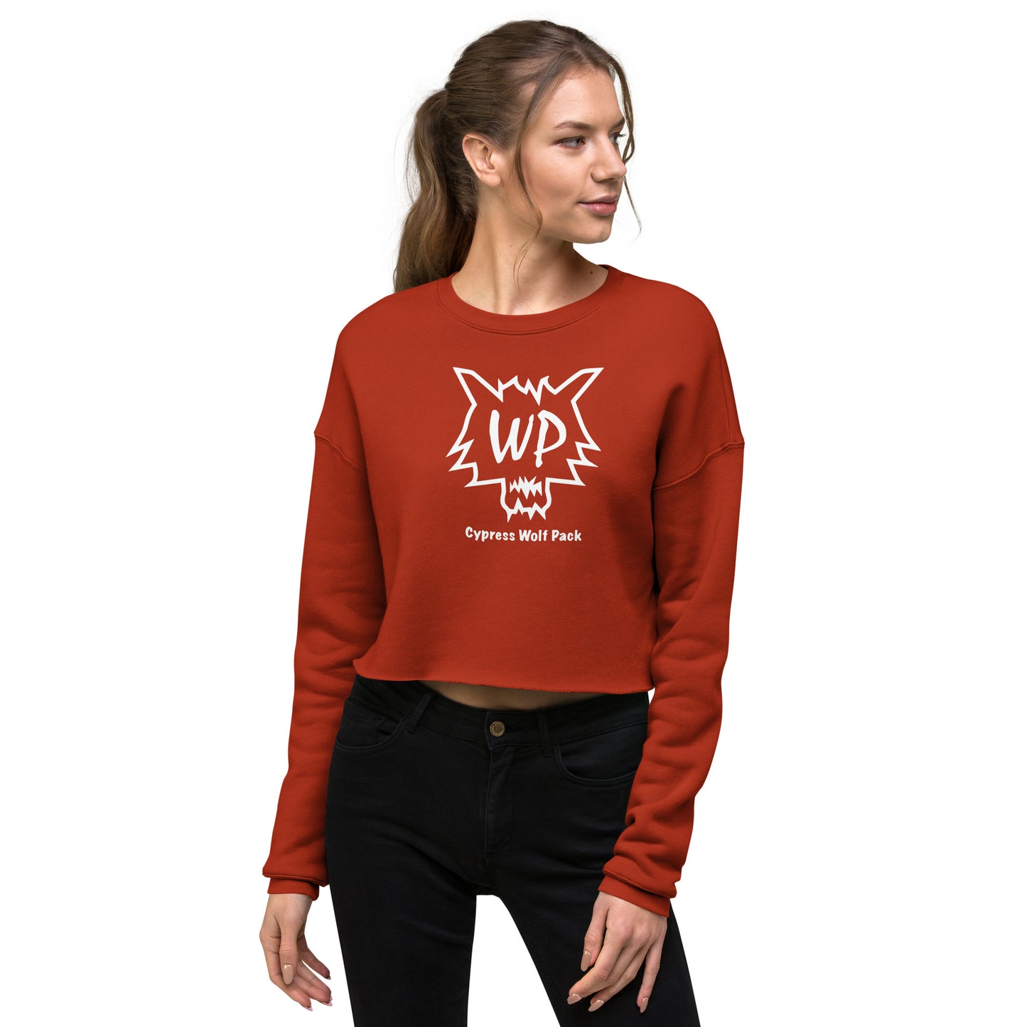 Cypress Wolf Pack- Crop Sweatshirt