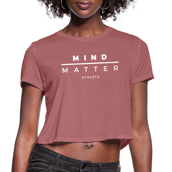 MM Athlete- Women's Cropped T-Shirt - mauve