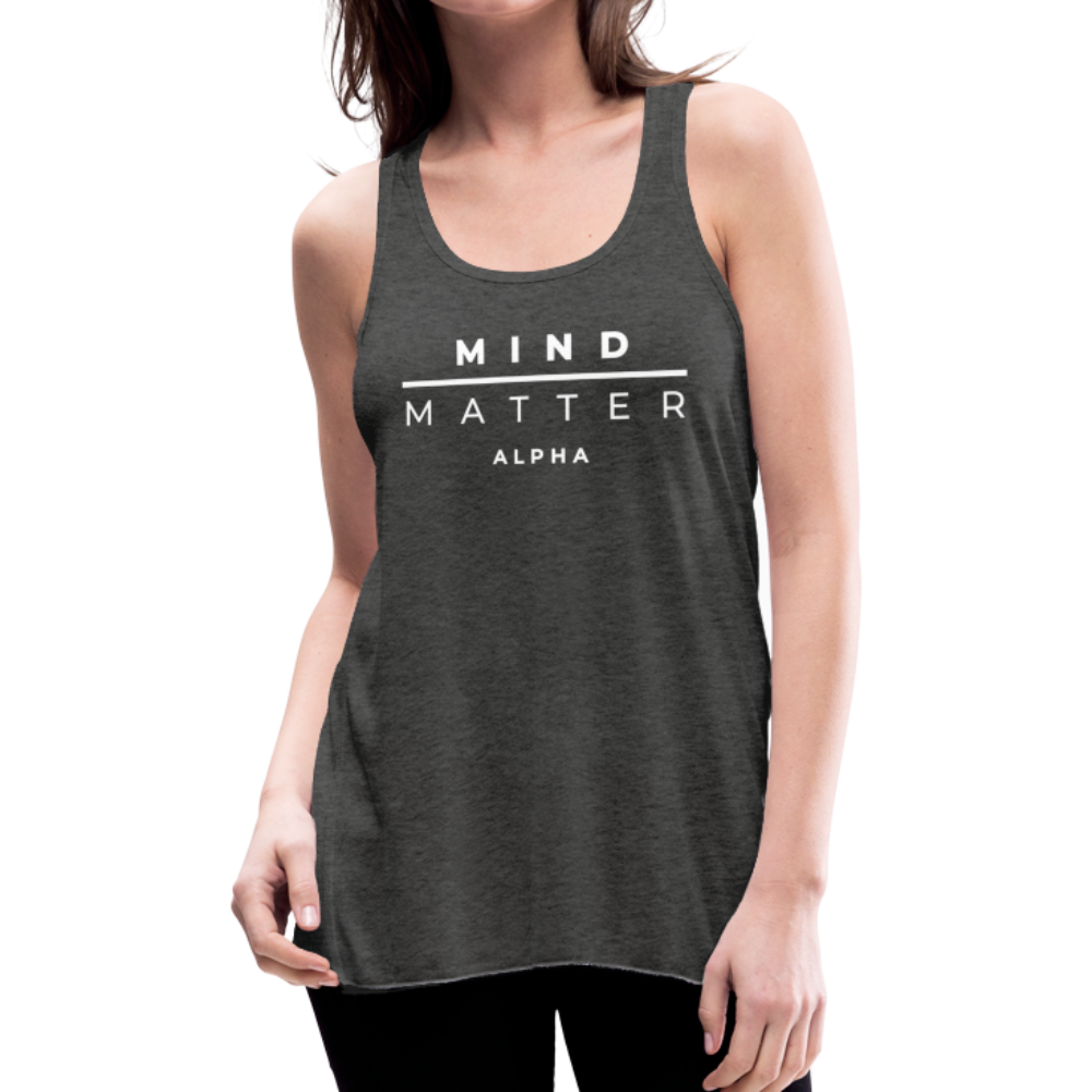 MM Alpha- Women's Flowy Tank Top by Bella - deep heather