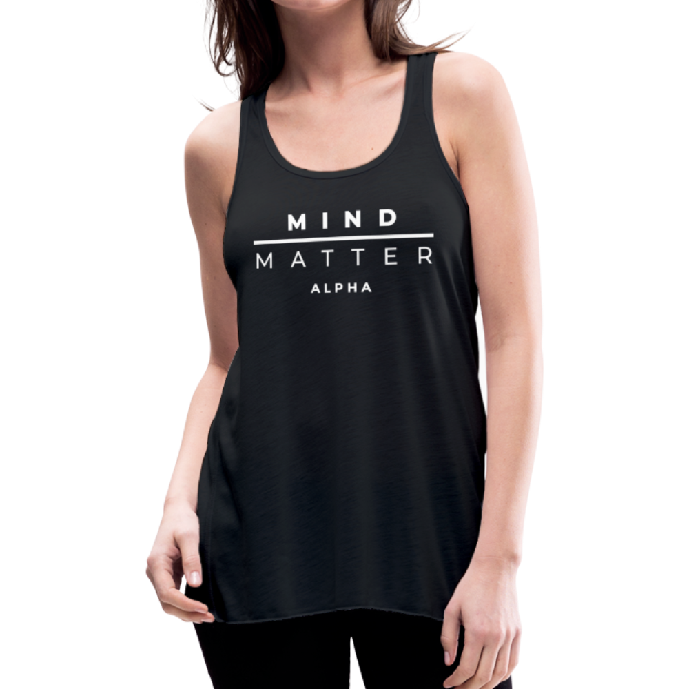 MM Alpha- Women's Flowy Tank Top by Bella - black
