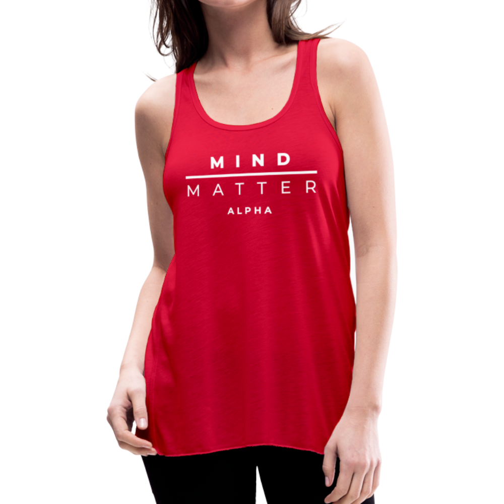 MM Alpha- Women's Flowy Tank Top by Bella - red