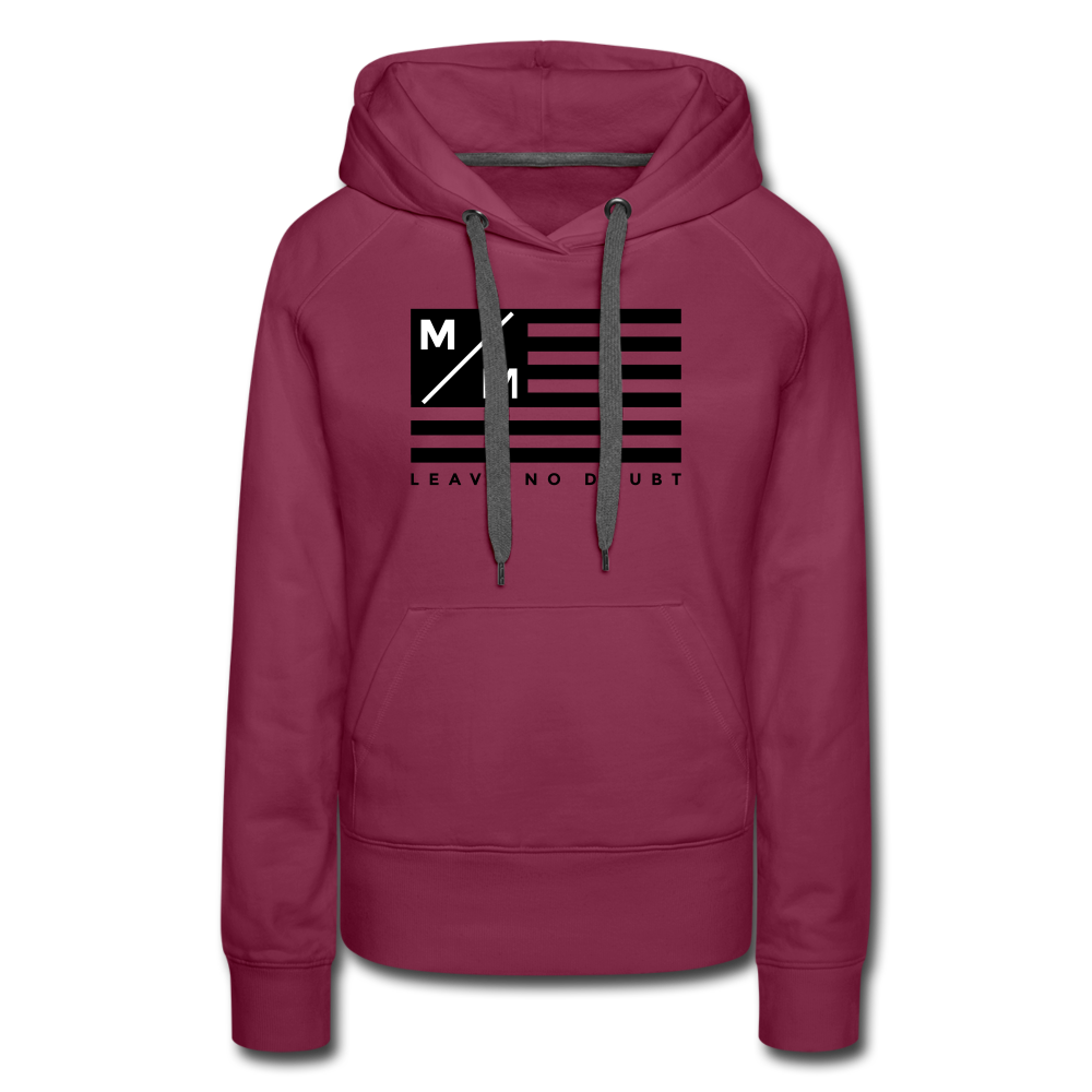 MM Flag LND- Women’s Premium Hoodie FP - burgundy