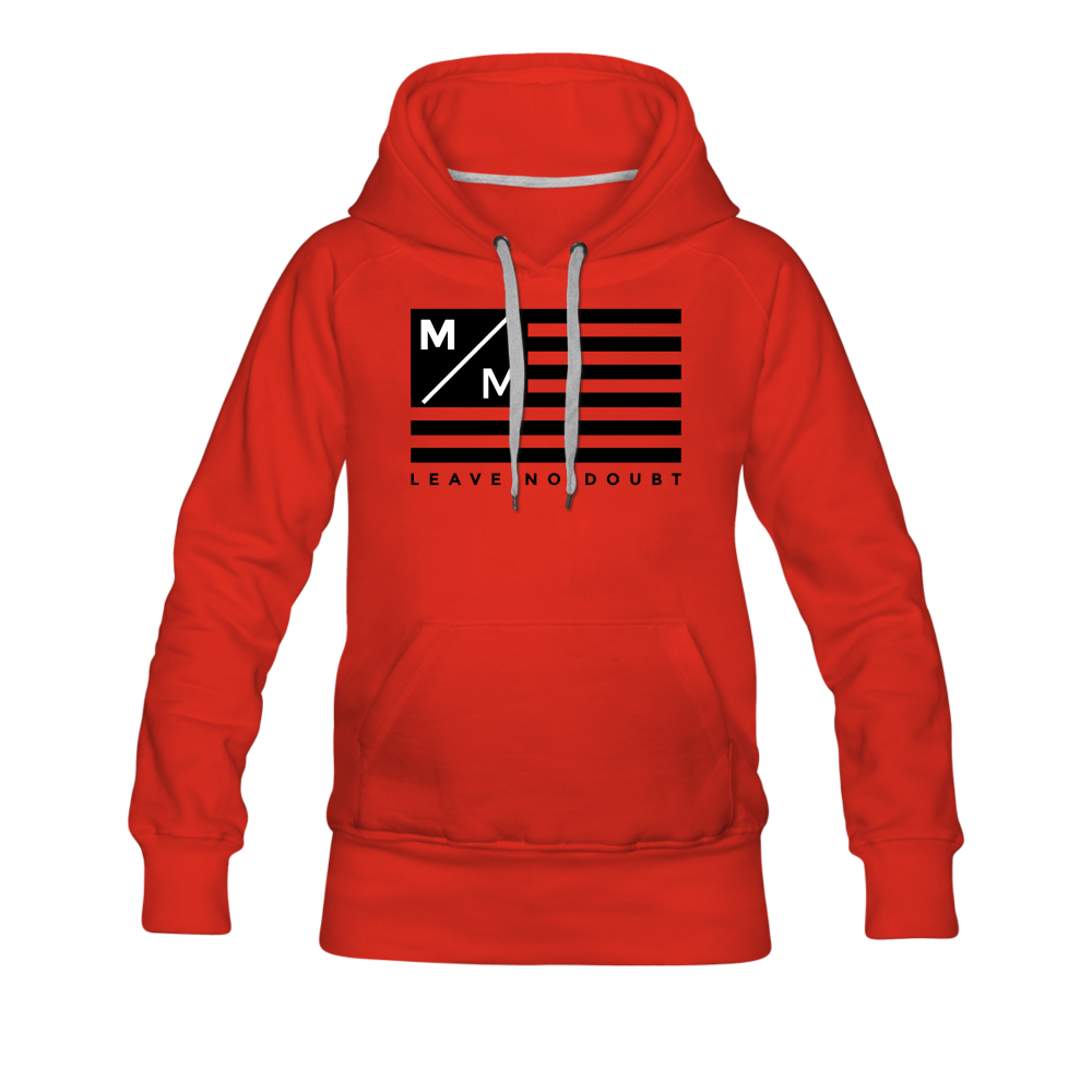 MM Flag LND- Women’s Premium Hoodie FP - red
