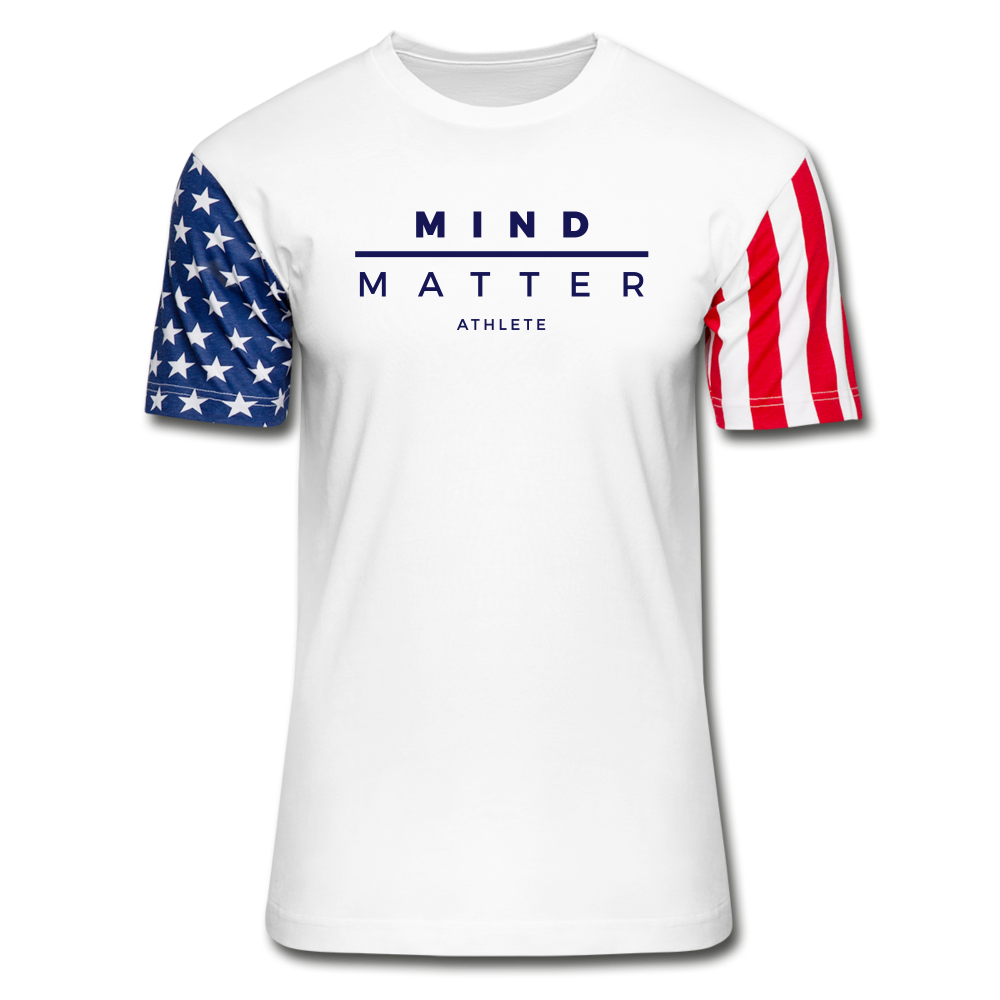 MM Athlete- Unisex Stars & Stripes T-Shirt FP - white