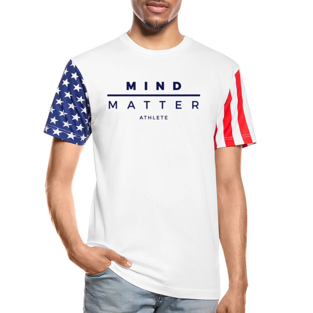 MM Athlete- Unisex Stars & Stripes T-Shirt FP - white