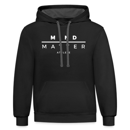 MM Athlete- Unisex Contrast Hoodie - black/asphalt