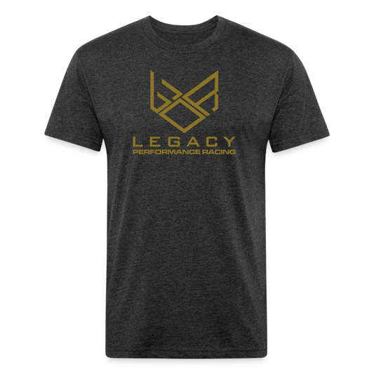 Legacy Performance Racing - GOLD - Fitted Cotton/Poly T-Shirt by Next Level - heather black