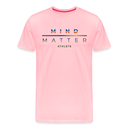 MM Athlete Rainbow- Men's Premium T-Shirt - pink