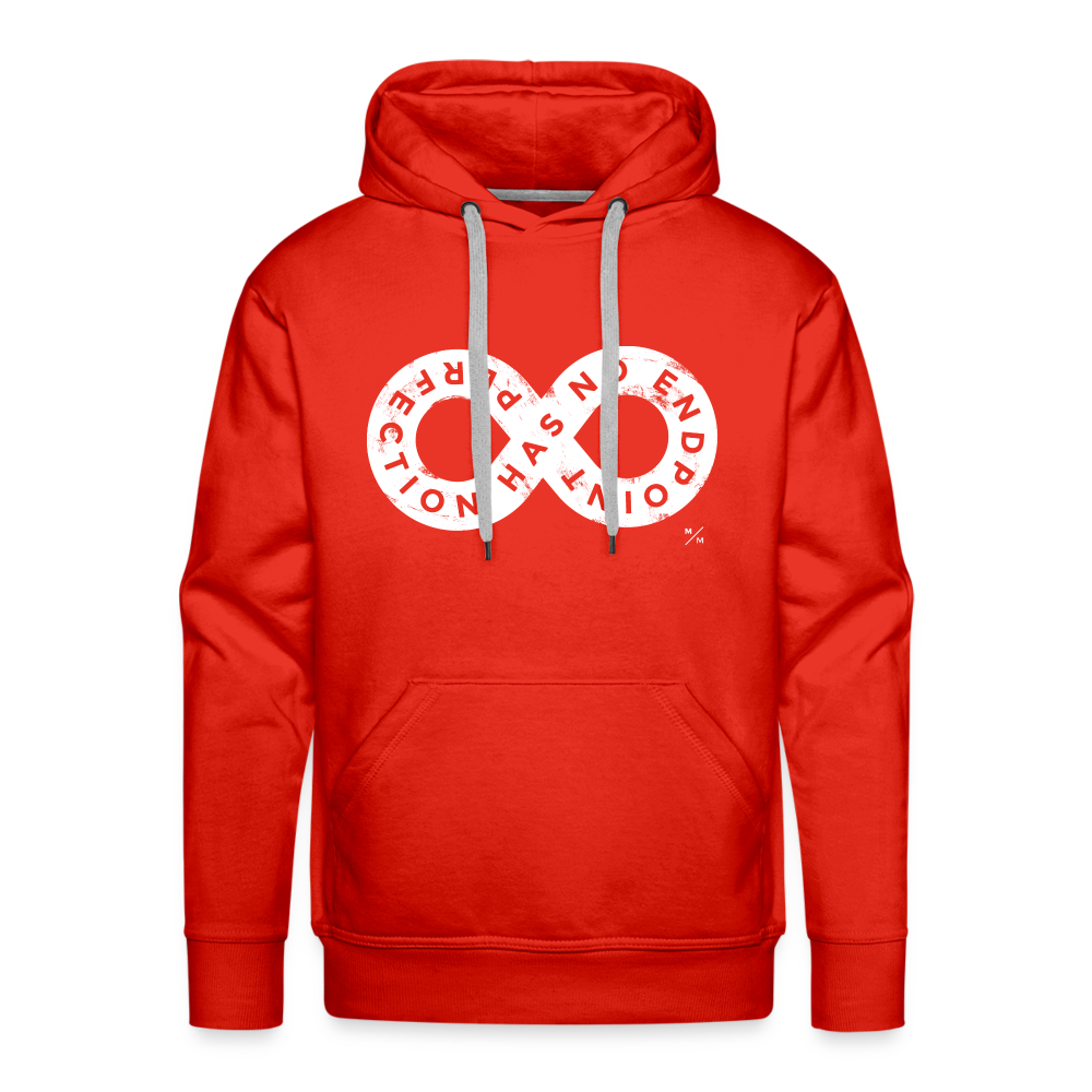 Perfection Has No Endpoint- Men’s Premium Hoodie - red
