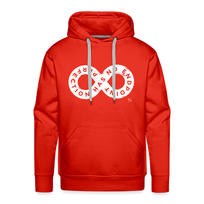 Perfection Has No Endpoint- Men’s Premium Hoodie - red