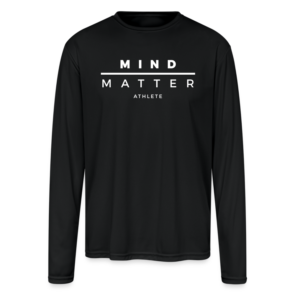 MM Athlete - Men's Moisture Wicking Performance Long Sleeve T-Shirt - black