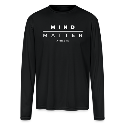 MM Athlete - Men's Moisture Wicking Performance Long Sleeve T-Shirt - black