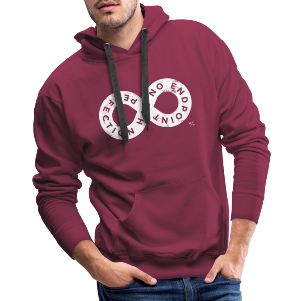 Perfection Has No Endpoint- Men’s Premium Hoodie - burgundy