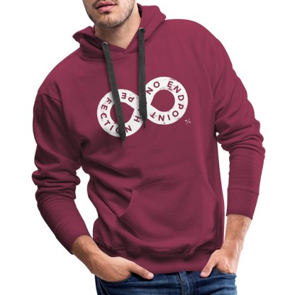 Perfection Has No Endpoint- Men’s Premium Hoodie - burgundy
