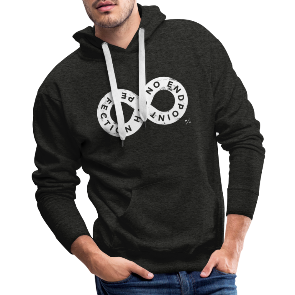 Perfection Has No Endpoint- Men’s Premium Hoodie - charcoal grey