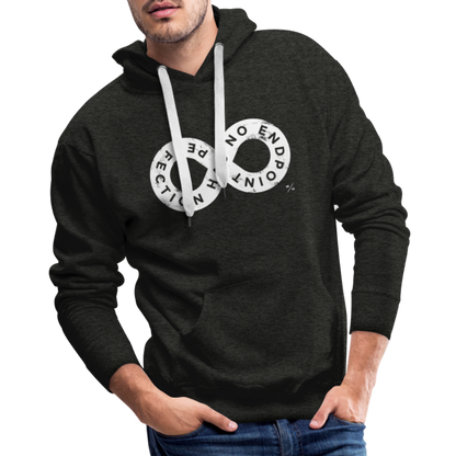 Perfection Has No Endpoint- Men’s Premium Hoodie - charcoal grey