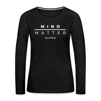 MM Alpha- Women's Premium Long Sleeve T-Shirt - black