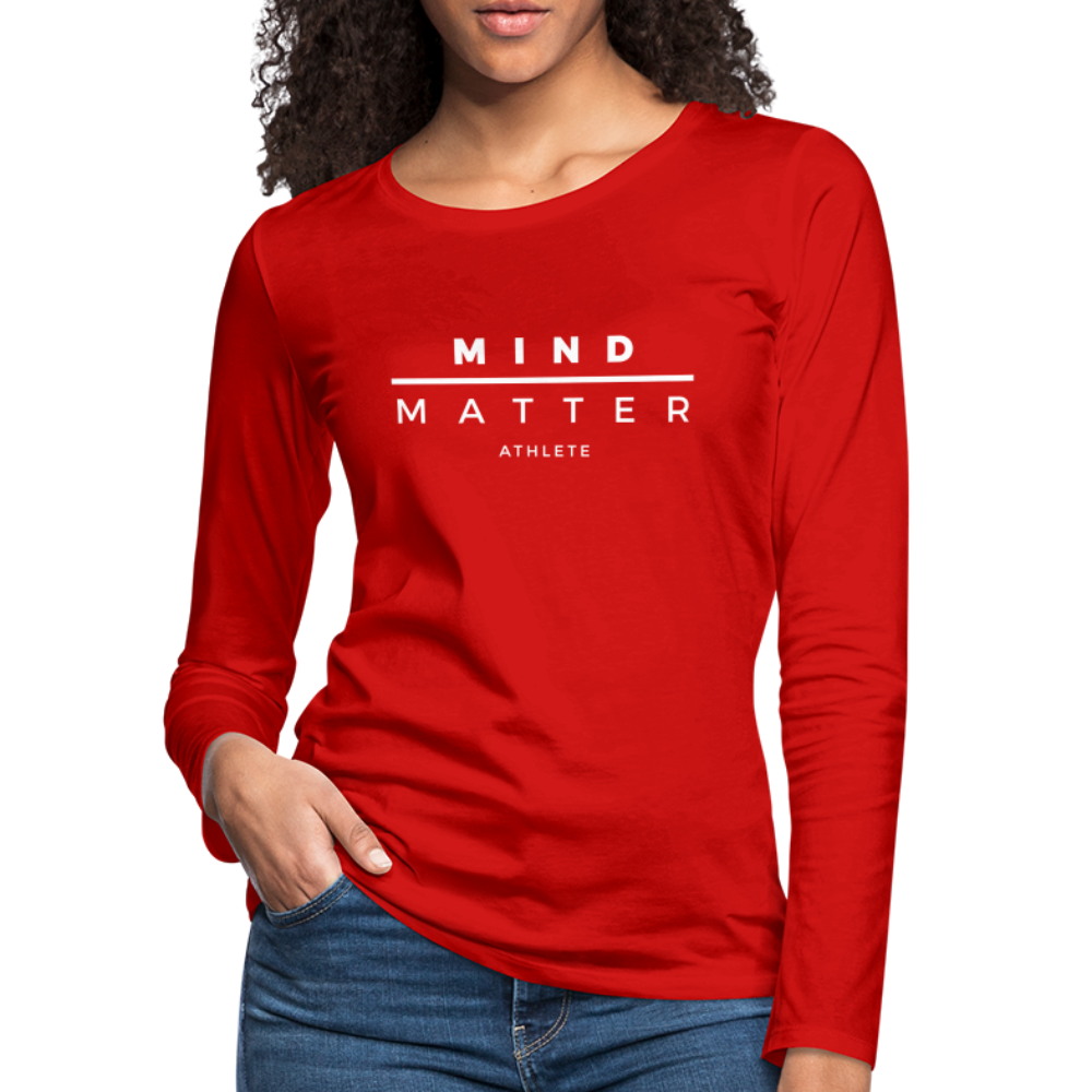 MM Athlete- Women's Premium Long Sleeve T-Shirt - red