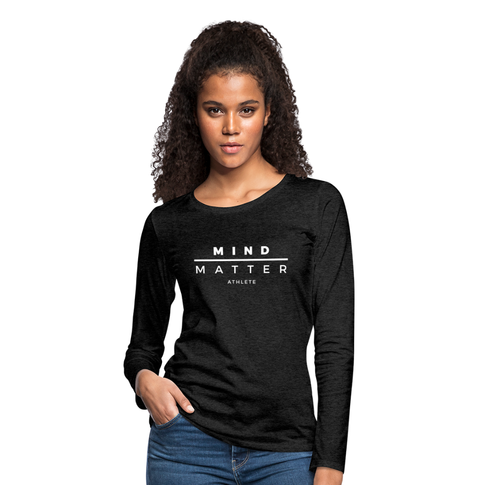 MM Athlete- Women's Premium Long Sleeve T-Shirt - charcoal grey