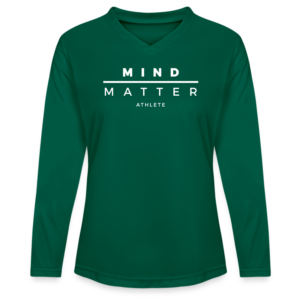 MM Athlete - Ladies' Zone Performance Long-Sleeve T-Shirt - forest green