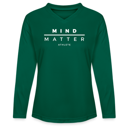 MM Athlete - Ladies' Zone Performance Long-Sleeve T-Shirt - forest green