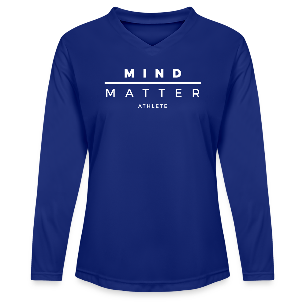MM Athlete - Ladies' Zone Performance Long-Sleeve T-Shirt - royal blue