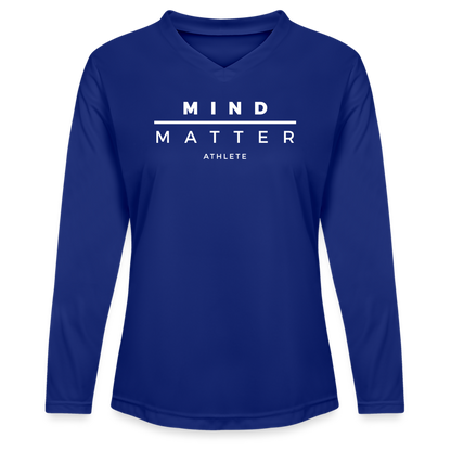 MM Athlete - Ladies' Zone Performance Long-Sleeve T-Shirt - royal blue