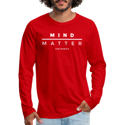 MM Swimmer- Men's Premium Long Sleeve T-Shirt - red