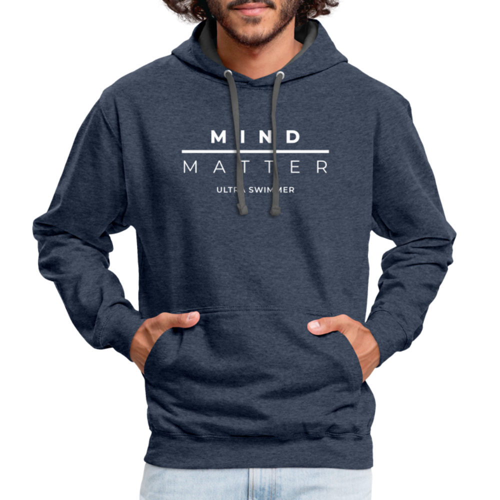 MM Ultra Swimmer - Contrast Hoodie - indigo heather/asphalt