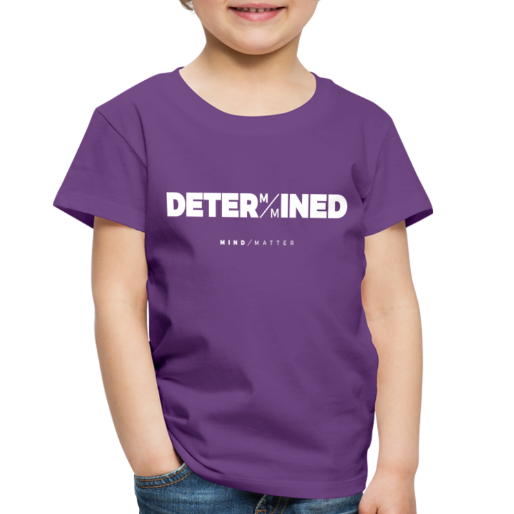 Determined- Toddler Premium T-Shirt - purple