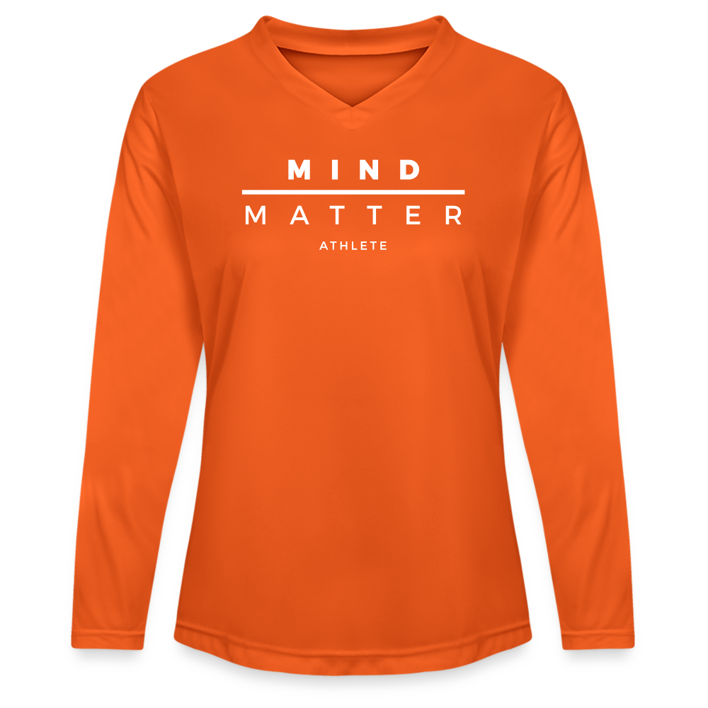 MM Athlete - Ladies' Zone Performance Long-Sleeve T-Shirt - orange