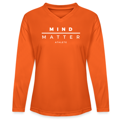 MM Athlete - Ladies' Zone Performance Long-Sleeve T-Shirt - orange