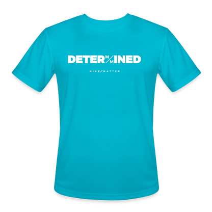 Determined- Men’s Moisture Wicking Performance T-Shirt - turquoise