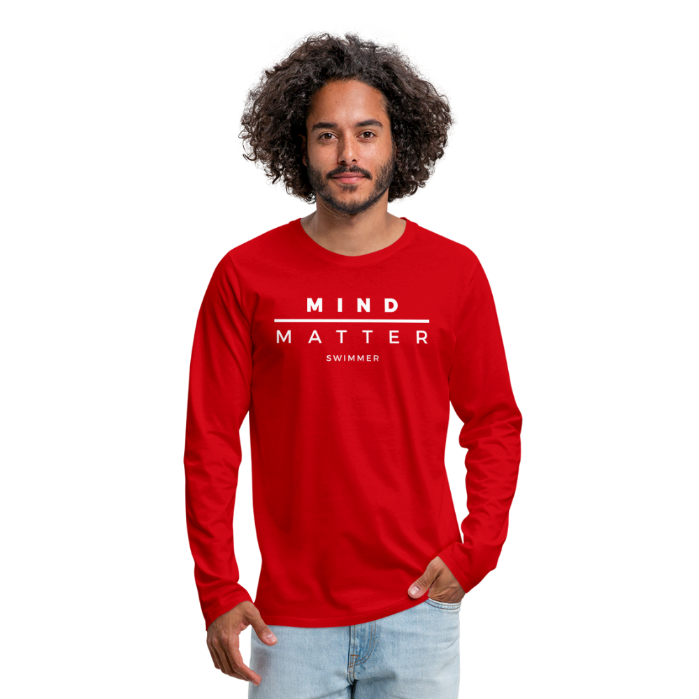 MM Swimmer- Men's Premium Long Sleeve T-Shirt - red