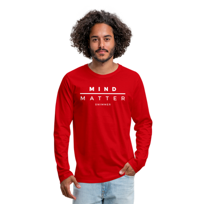 MM Swimmer- Men's Premium Long Sleeve T-Shirt - red