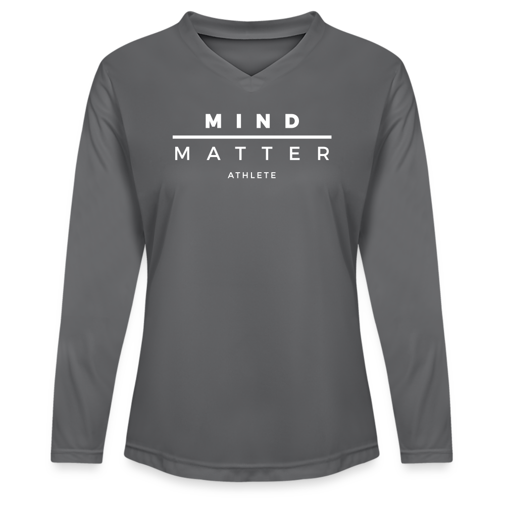 MM Athlete - Ladies' Zone Performance Long-Sleeve T-Shirt - graphite