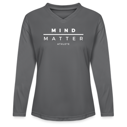 MM Athlete - Ladies' Zone Performance Long-Sleeve T-Shirt - graphite