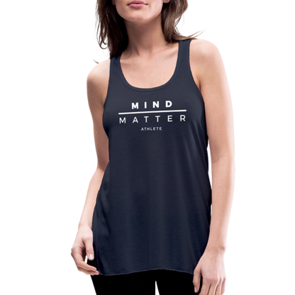 MM Athlete- Women's Flowy Tank Top - navy