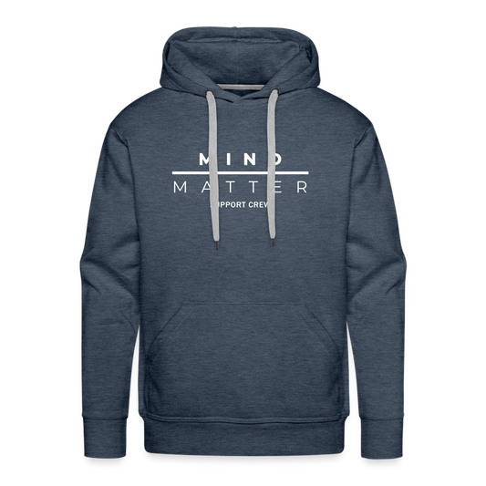 MM Support Crew - Men’s Premium Hoodie - heather denim