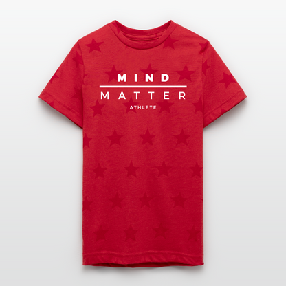 MM Athlete - Kid's 5 Star Print T-Shirt - red star