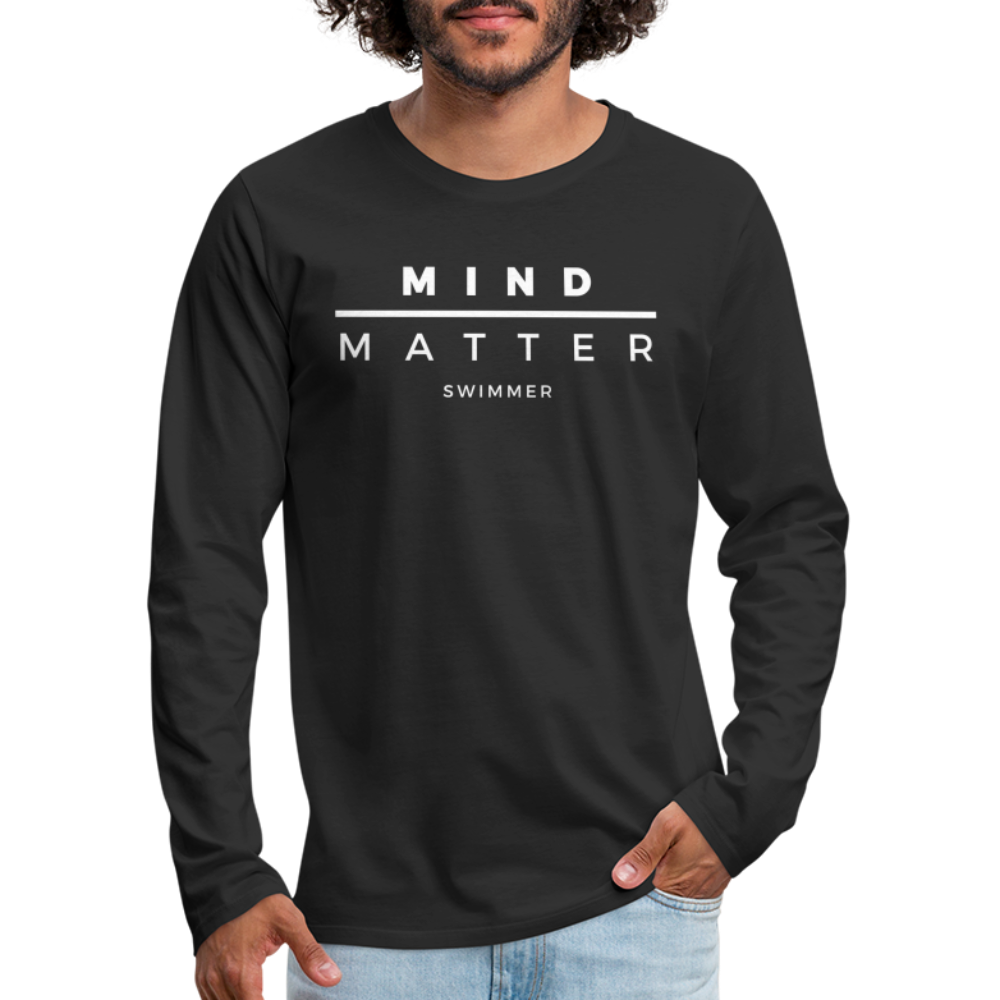 MM Swimmer- Men's Premium Long Sleeve T-Shirt - black