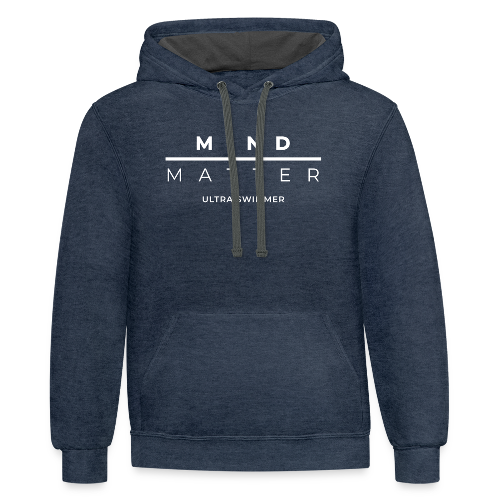 MM Ultra Swimmer - Contrast Hoodie - indigo heather/asphalt