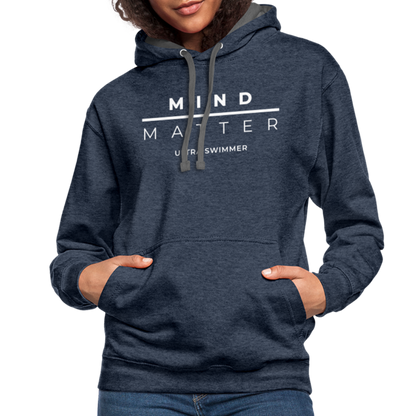 MM Ultra Swimmer - Contrast Hoodie - indigo heather/asphalt