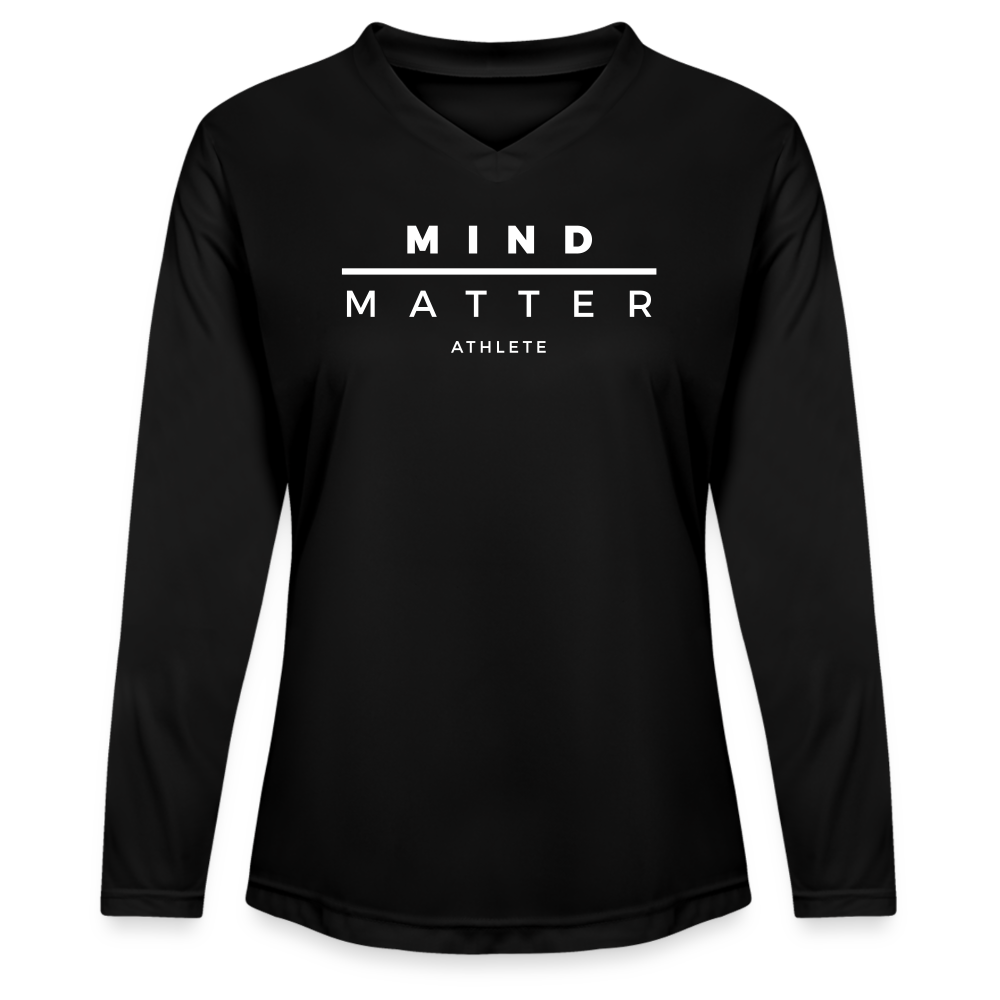 MM Athlete - Ladies' Zone Performance Long-Sleeve T-Shirt - black