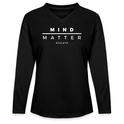 MM Athlete - Ladies' Zone Performance Long-Sleeve T-Shirt - black