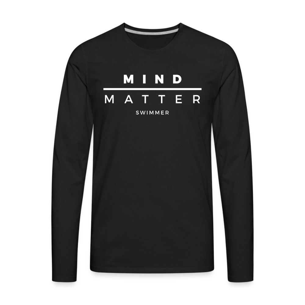 MM Swimmer- Men's Premium Long Sleeve T-Shirt - black