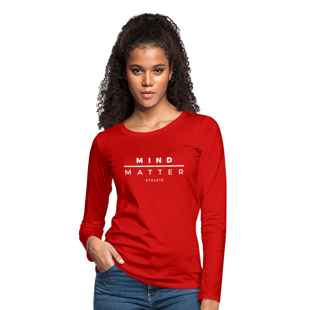 MM Athlete- Women's Premium Long Sleeve T-Shirt - red